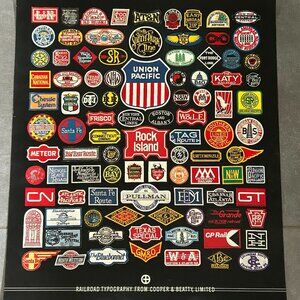 Vintage Typography - Poster of Railroad Lines from Cooper & Beatty